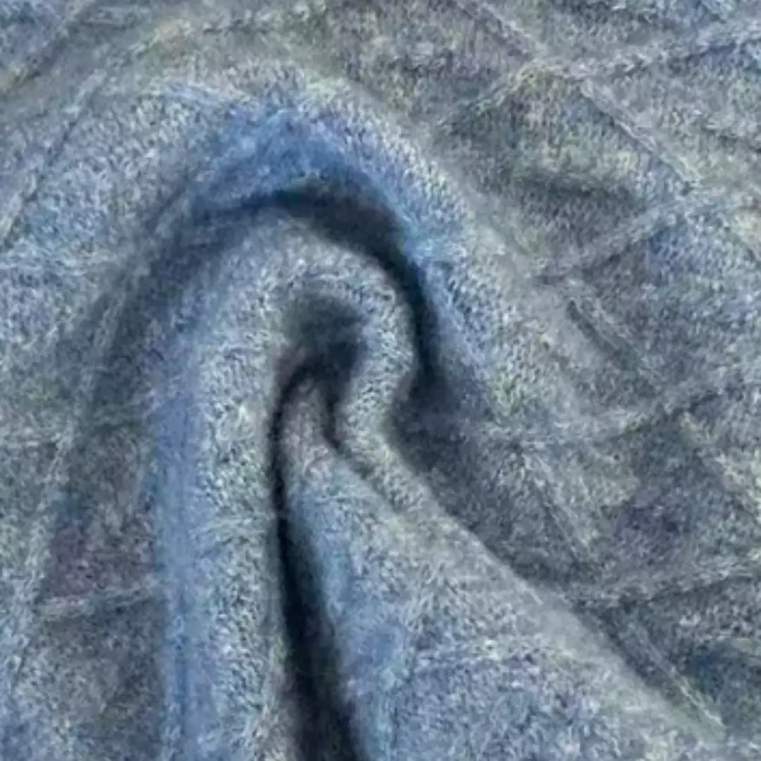 China Yarn for Open Cardigan (Sweater),Roll Neck Jumper (Sweater),U-Neck Cardigan (Sweater),Mens V-Neck Jumper (Sweater) Air Spun Yarn Fancy Yarn Wool Recycled Polyester Spandex Blue color buy from China wholesaler bulk order at wholesale price free worldwide shipping Alibaba