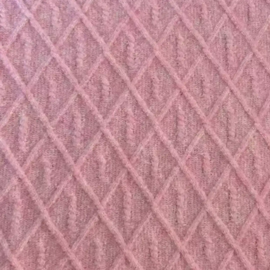 China Yarn for Roll Neck Jumper (Sweater),V-Neck Button Up Cardigan (Sweater) Air Spun Yarn Fancy Yarn Wool Recycled Polyester Spandex Pink color buy from China wholesaler bulk order at wholesale price free worldwide shipping Alibaba