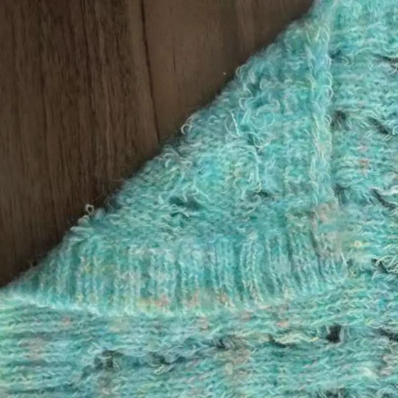 China Yarn for Roll Neck Jumper (Sweater),Single Button Cardigan (Sweater Mossy Yarn Fancy Yarn Recycled Polyester Acrylic Nylon Wool Spandex Peppermint color color buy from China wholesaler bulk order at wholesale price free worldwide shipping Alibaba