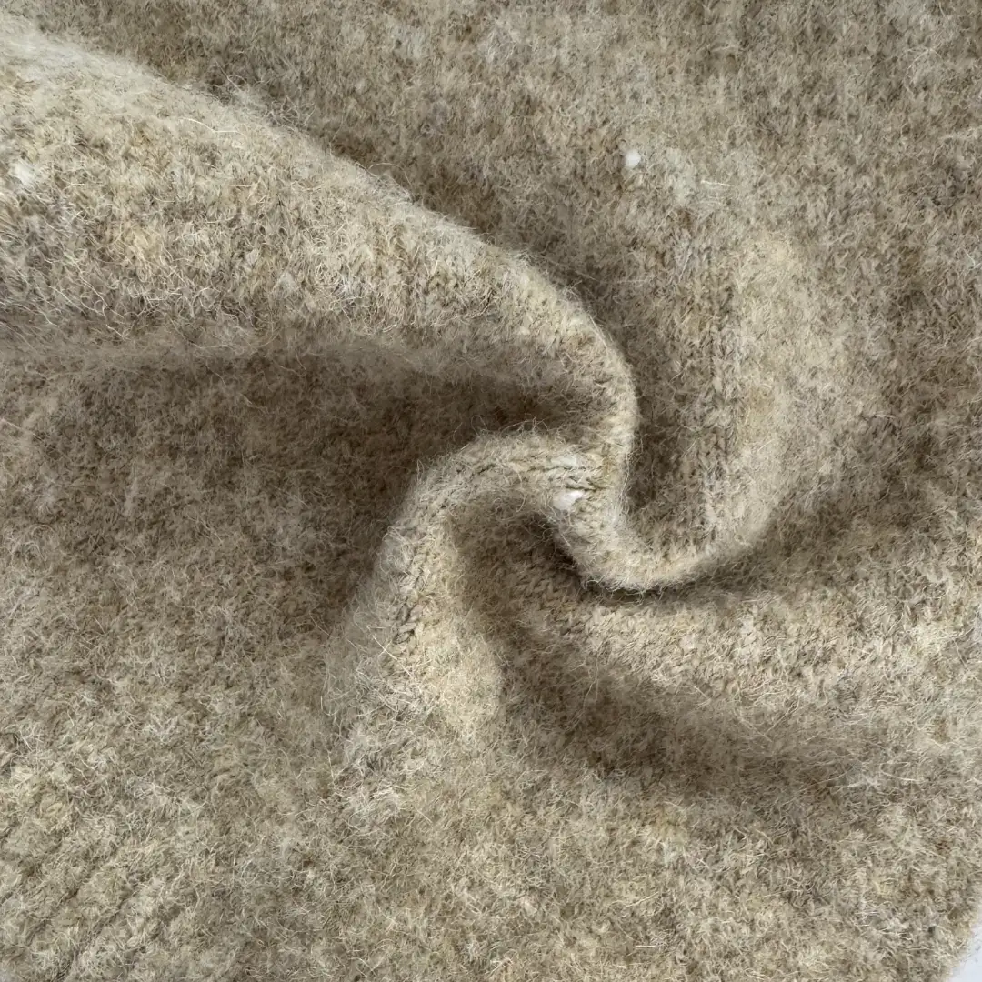 China Yarn for Ladies Vest (Sweater),Men’s Vest (Sweater),Open Cardigan (Sweater),Half-Zipper Cardigan (Sweater),Crew Neck Pullover (Sweater),Crop Top Pullover (Sweater) Mossy Yarn Fancy Yarn Recycled Polyester Viscose Wool Spandex Camel color buy from China wholesaler bulk order at wholesale price free worldwide shipping Alibaba