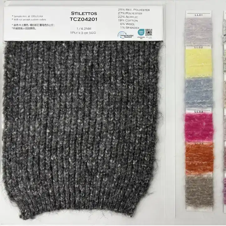 China Yarn for Ladies Vest (Sweater),Men’s Vest (Sweater),Open Cardigan (Sweater),Round Neck Pullover (Sweater),Crew Neck Pullover (Sweater),Crop Top Pullover (Sweater) Mossy Yarn Fancy Yarn Recycled Polyester Polyester Acrylic Cotton Wool Elastane IVORY color buy from China wholesaler bulk order at wholesale price free worldwide shipping Alibaba