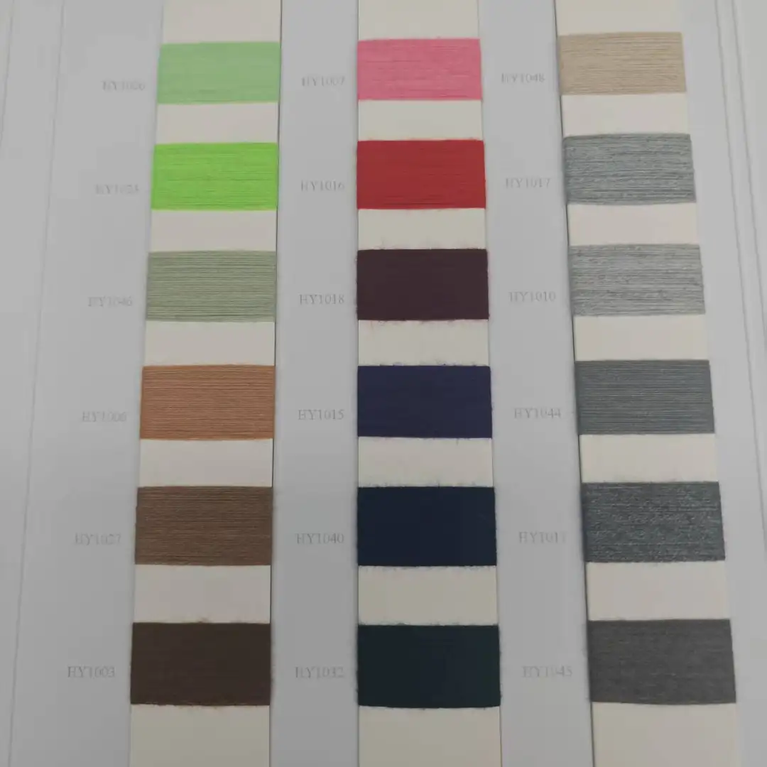 China Yarn for Open Cardigan (Sweater),Half-Zipper Cardigan (Sweater),Shirt Half Sleeve Zipper (Sweater) Core Spun Yarn Regular Yarn Recycled Polyester PBT white color buy from China wholesaler bulk order at wholesale price free worldwide shipping Alibaba