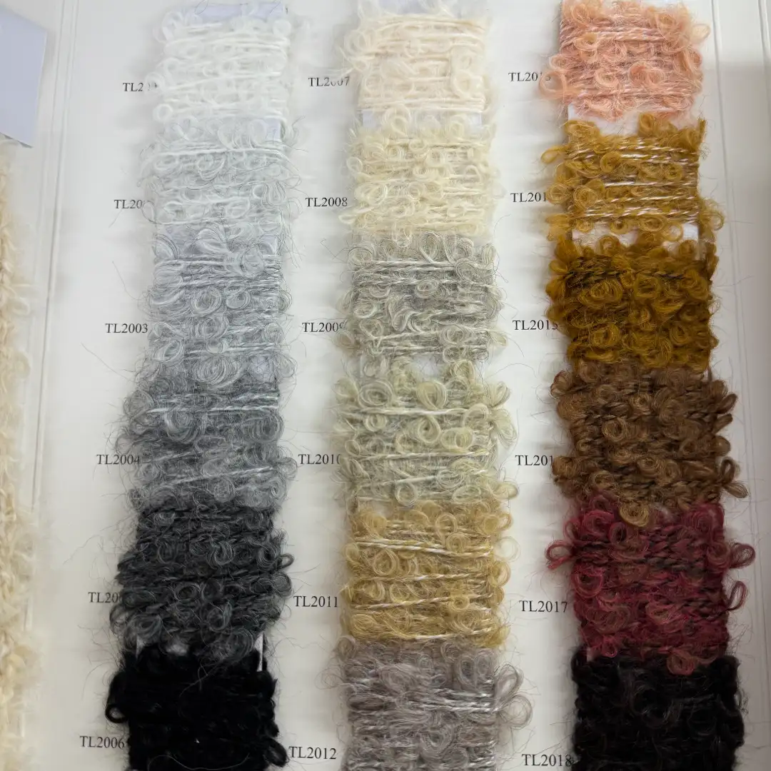 China Yarn for Ladies Vest (Sweater),Men’s Vest (Sweater),Open Cardigan (Sweater),Crew Neck Pullover (Sweater),Crop Top Pullover (Sweater) Boucle Yarn Fancy Yarn Polyester Acrylic Wool Colorful color buy from China wholesaler bulk order at wholesale price free worldwide shipping Alibaba