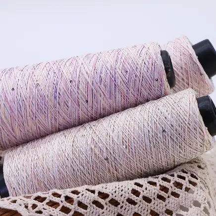 China Yarn for Shirt Twisted Yarn Twisted Yarn Polyester Acrylic Sequin 32 color buy from China wholesaler bulk order at wholesale price free worldwide shipping Alibaba