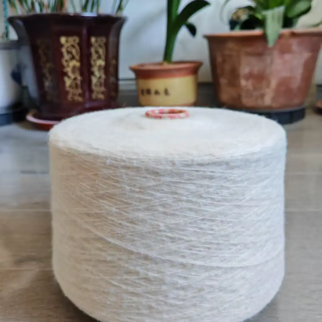 China Yarn for Full-Zipper Cardigan (Sweater),Half-Zipper Cardigan (Sweater),Shirt Long Sleeve Button (Sweater) Air Spun Yarn Fancy Yarn Recycled Polyester Polyester Wool white color buy from China wholesaler bulk order at wholesale price free worldwide shipping Alibaba