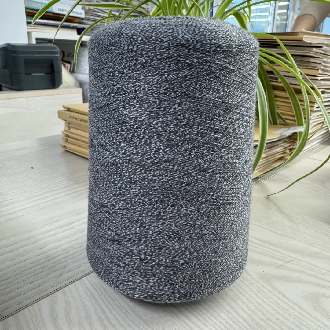 China Yarn for Ladies Vest (Sweater),Men’s Vest (Sweater),Open Cardigan (Sweater),Full-Zipper Cardigan (Sweater),Crew Neck Pullover (Sweater),Crop Top Pullover (Sweater) Core Spun Yarn Regular Yarn Polyester Nylon Charcoal color buy from China wholesaler bulk order at wholesale price free worldwide shipping Alibaba