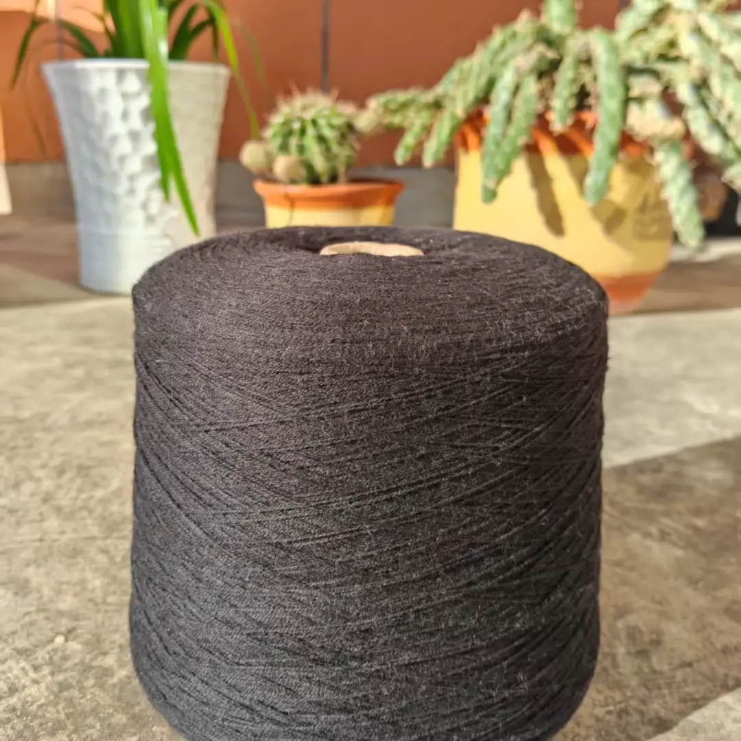 China Yarn for Open Cardigan (Sweater),Full-Zipper Cardigan (Sweater),Half-Zipper Cardigan (Sweater) Ring Spun Regular Yarn Cotton Acrylic Black color buy from China wholesaler bulk order at wholesale price free worldwide shipping Alibaba