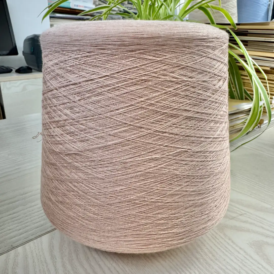 China Yarn for Ladies Vest (Sweater),Men’s Vest (Sweater),Open Cardigan (Sweater),Full-Zipper Cardigan (Sweater),Crew Neck Pullover (Sweater),Crop Top Pullover (Sweater) Worsted Spun Regular Yarn Viscose Recycled Polyester Pink color buy from China wholesaler bulk order at wholesale price free worldwide shipping Alibaba