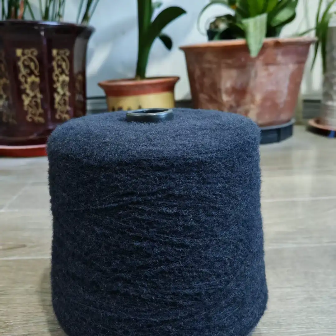 China Yarn for Open Cardigan (Sweater),Full-Zipper Cardigan (Sweater),Half-Zipper Cardigan (Sweater) Cat Feather Yarn Fancy Yarn Nylon Black color buy from China wholesaler bulk order at wholesale price free worldwide shipping Alibaba