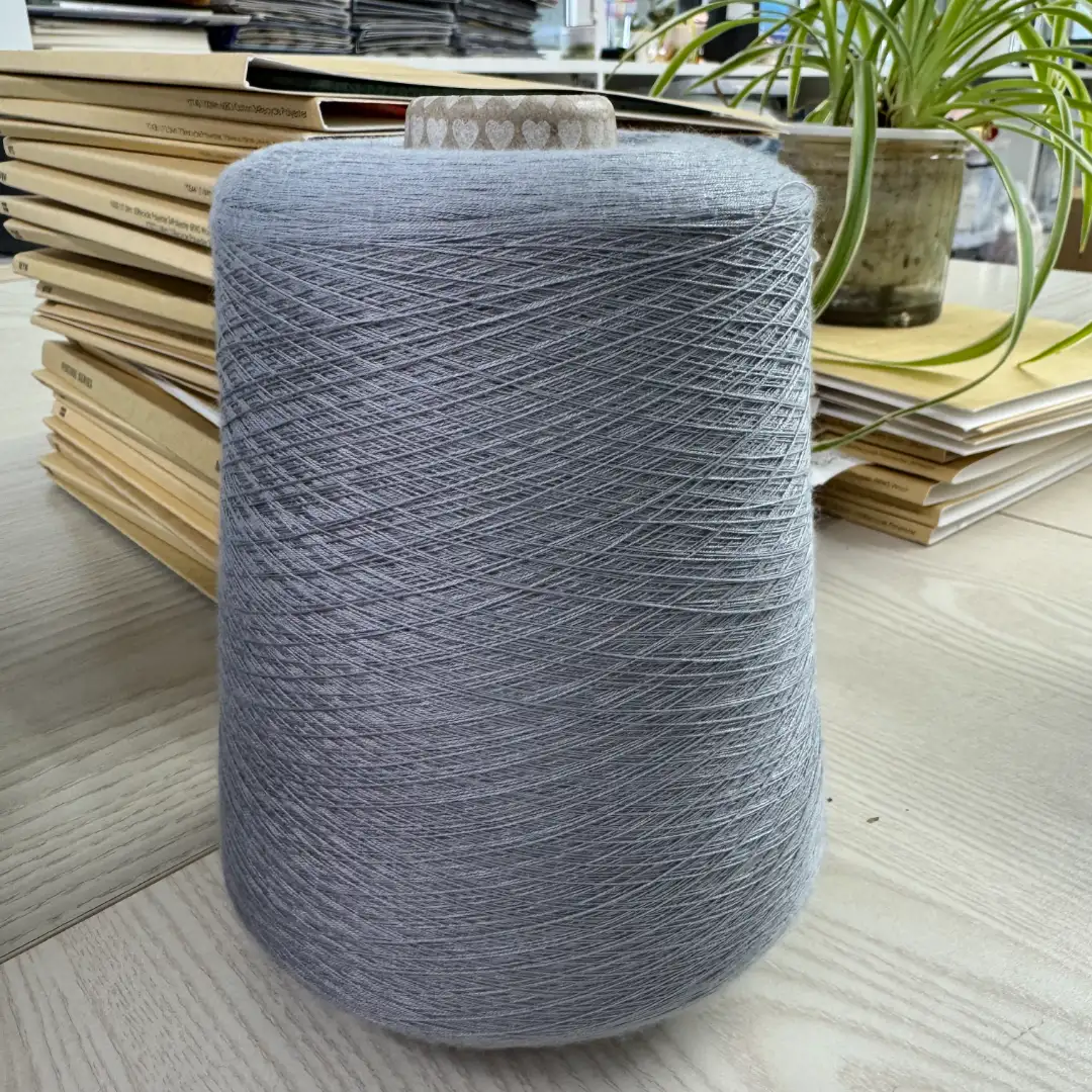 China Yarn for Ladies Vest (Sweater),Men’s Vest (Sweater),Open Cardigan (Sweater),Half-Zipper Cardigan (Sweater),Crew Neck Pullover (Sweater),Crop Top Pullover (Sweater) Semi-Worsted Spun Regular Yarn Eco Vero PBT Gray color buy from China wholesaler bulk order at wholesale price free worldwide shipping Alibaba