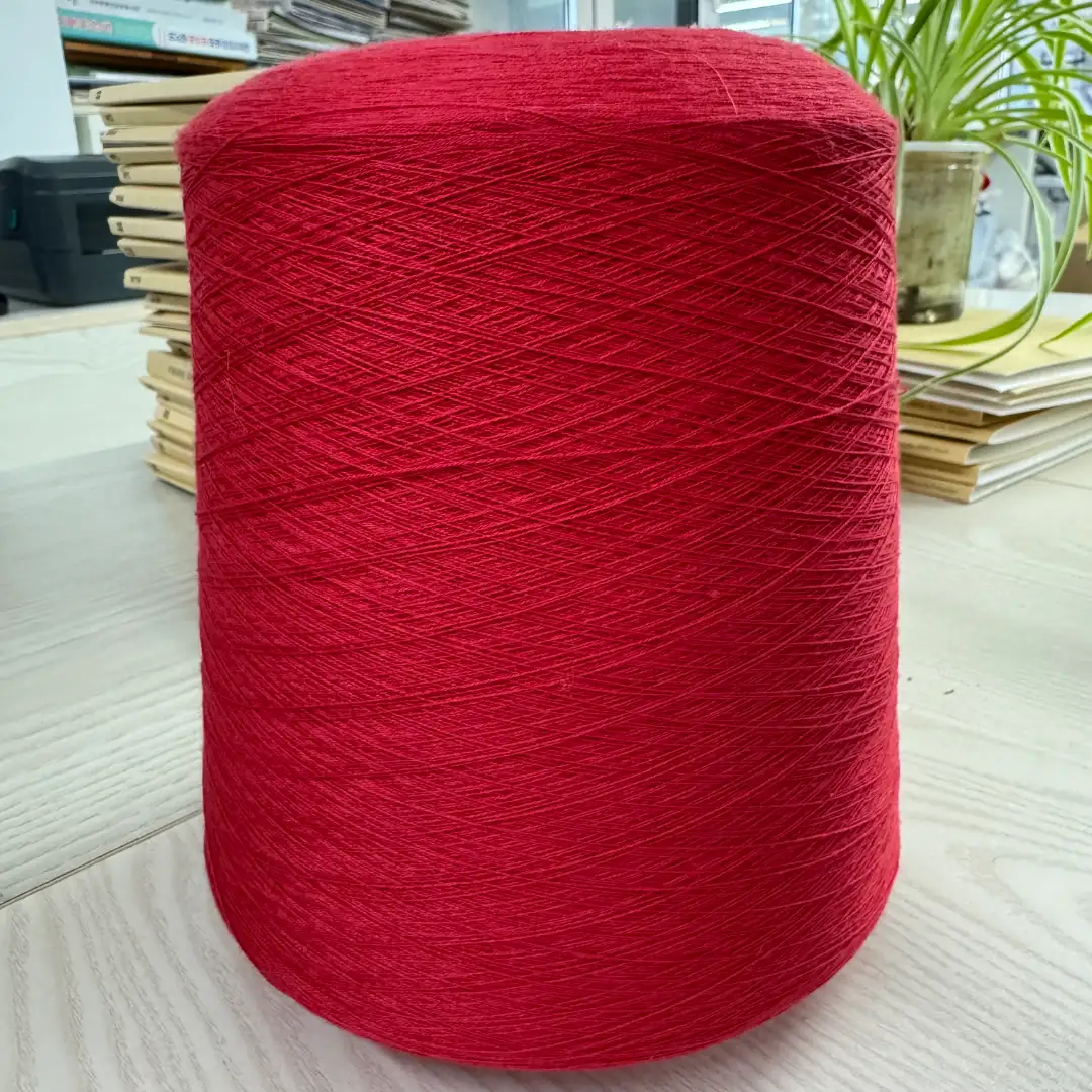 China Yarn for Ladies Vest (Sweater),Men’s Vest (Sweater),Open Cardigan (Sweater),Half-Zipper Cardigan (Sweater),Crew Neck Pullover (Sweater),Crop Top Pullover (Sweater) Semi-Worsted Spun Regular Yarn Viscose Nylon Red color buy from China wholesaler bulk order at wholesale price free worldwide shipping Alibaba