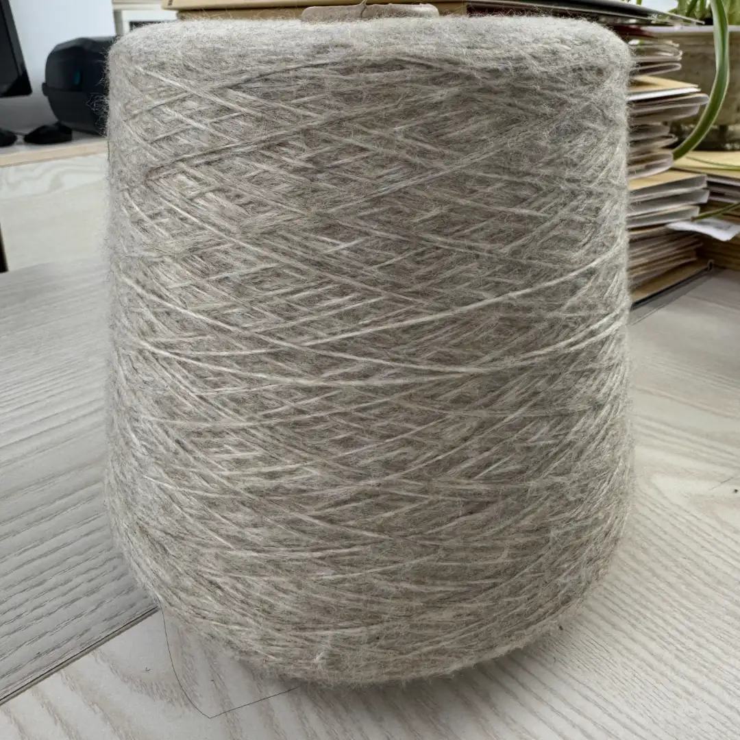 China Yarn for Ladies Vest (Sweater),Men’s Vest (Sweater),Open Cardigan (Sweater),Half-Zipper Cardigan (Sweater),Crew Neck Pullover (Sweater),Crop Top Pullover (Sweater) Air Spun Yarn Fancy Yarn Nylon Polyester Viscose Apricot color buy from China wholesaler bulk order at wholesale price free worldwide shipping Alibaba