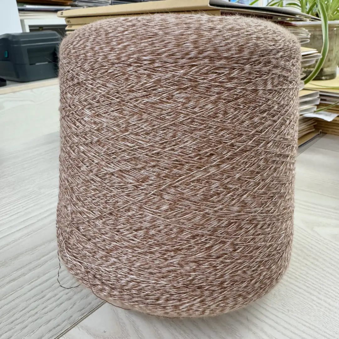 China Yarn for Ladies Vest (Sweater),Men’s Vest (Sweater),Open Cardigan (Sweater),Full-Zipper Cardigan (Sweater),Crew Neck Pullover (Sweater),Crop Top Pullover (Sweater) Ring Spun Regular Yarn BCI Cotton Recycled Polyester Coffee color buy from China wholesaler bulk order at wholesale price free worldwide shipping Alibaba