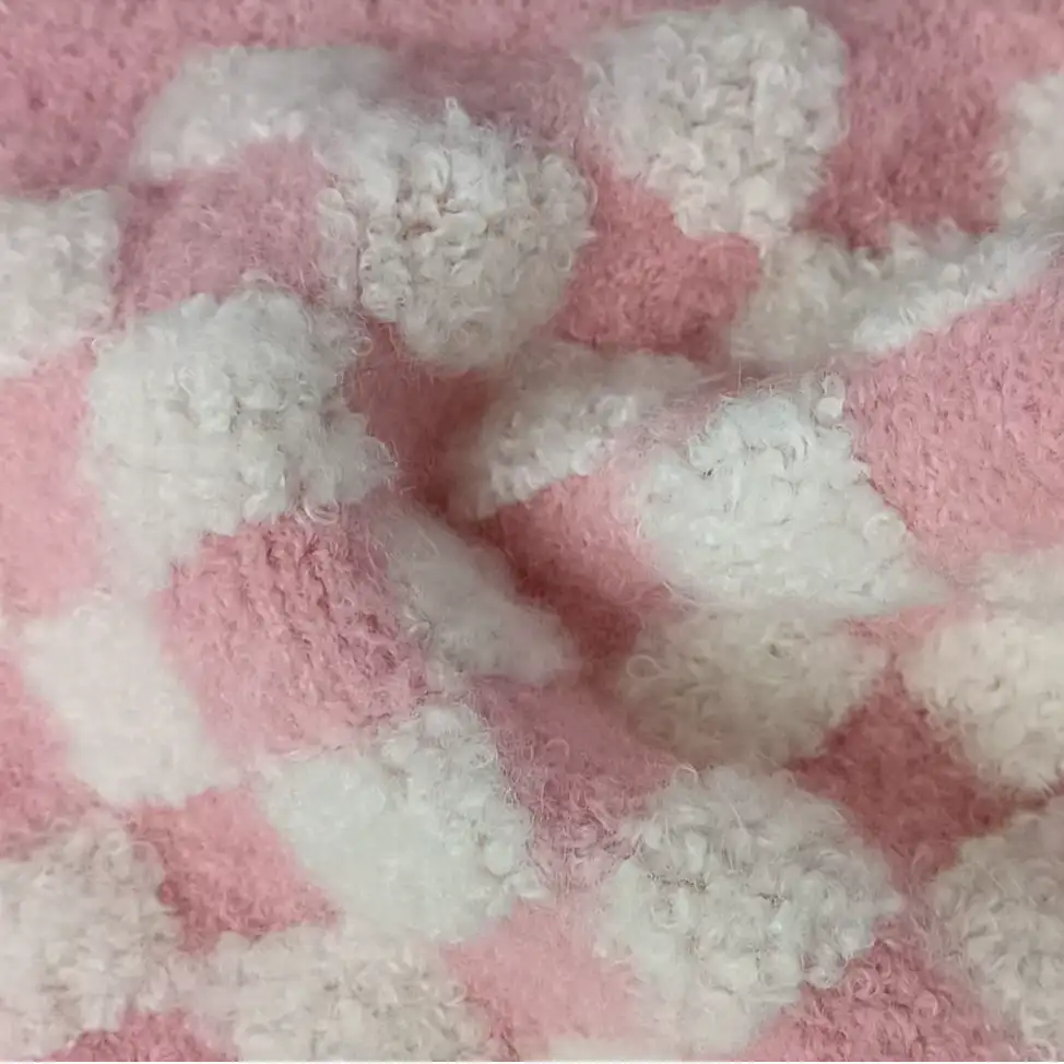 China Yarn for Ladies Vest (Sweater),Men’s Vest (Sweater),Open Cardigan (Sweater),Full-Zipper Cardigan (Sweater) Boucle Yarn Fancy Yarn Acrylic Nylon Wool Spandex Pink+White color buy from China wholesaler bulk order at wholesale price free worldwide shipping Alibaba