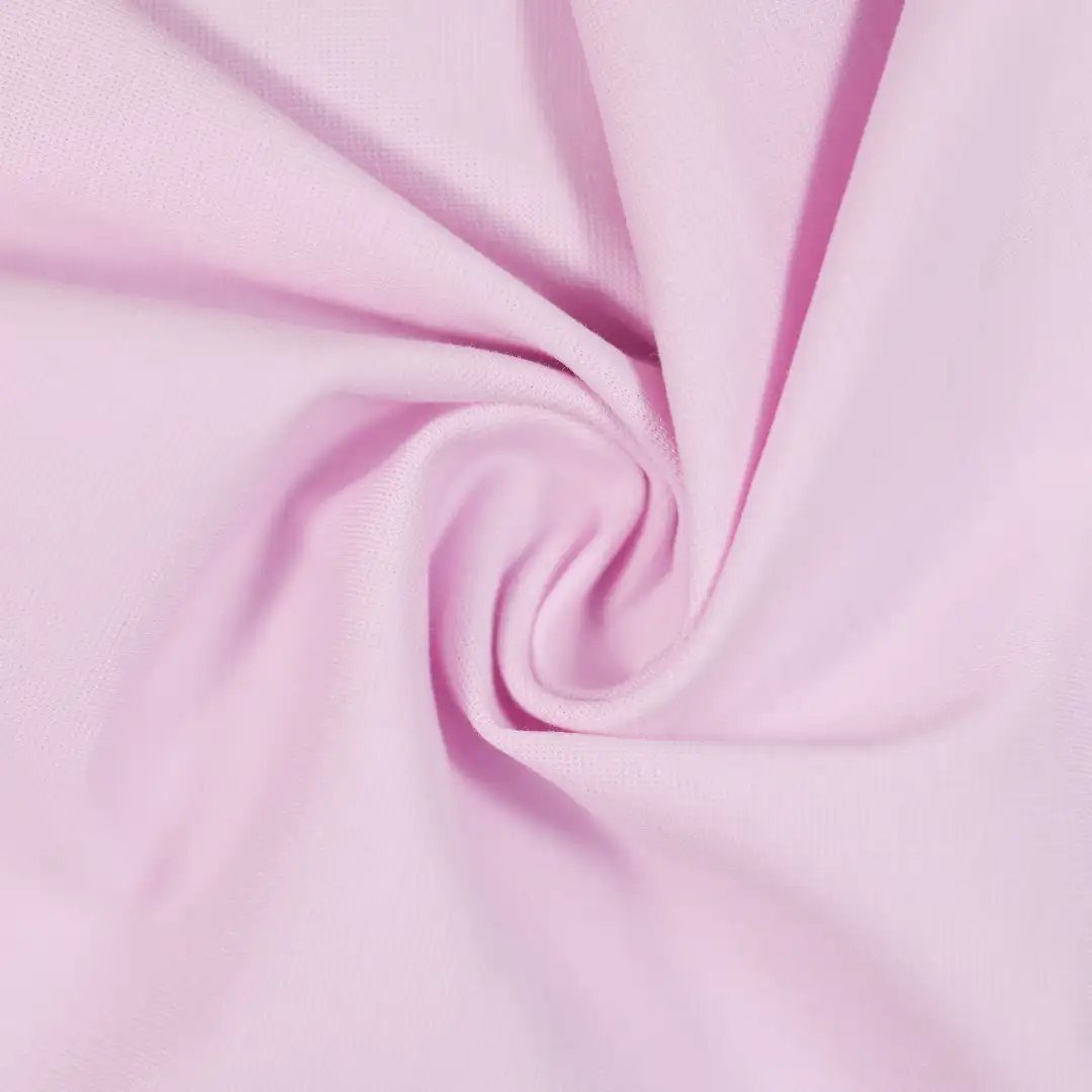 China Fabric for T-Shirt,Polo Shirt,Loungewear Interlock Knit Fabric Cotton Polyester Spandex pink color buy from China wholesaler bulk order at wholesale price free worldwide shipping Alibaba