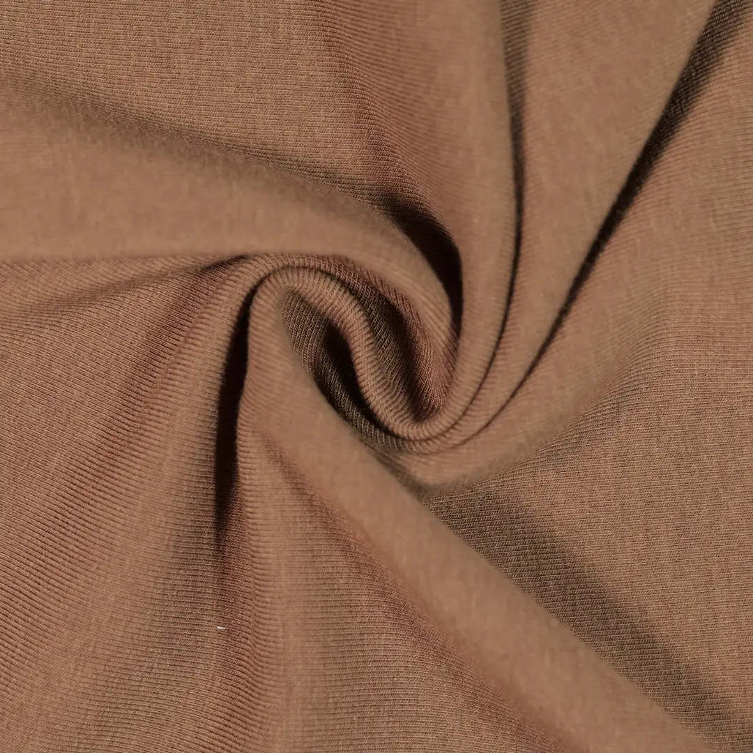 China Fabric for T-Shirt,Polo Shirt,Loungewear Fleece Knit Fabric Viscose Cotton Acrylic Spandex coffee color color buy from China wholesaler bulk order at wholesale price free worldwide shipping Alibaba