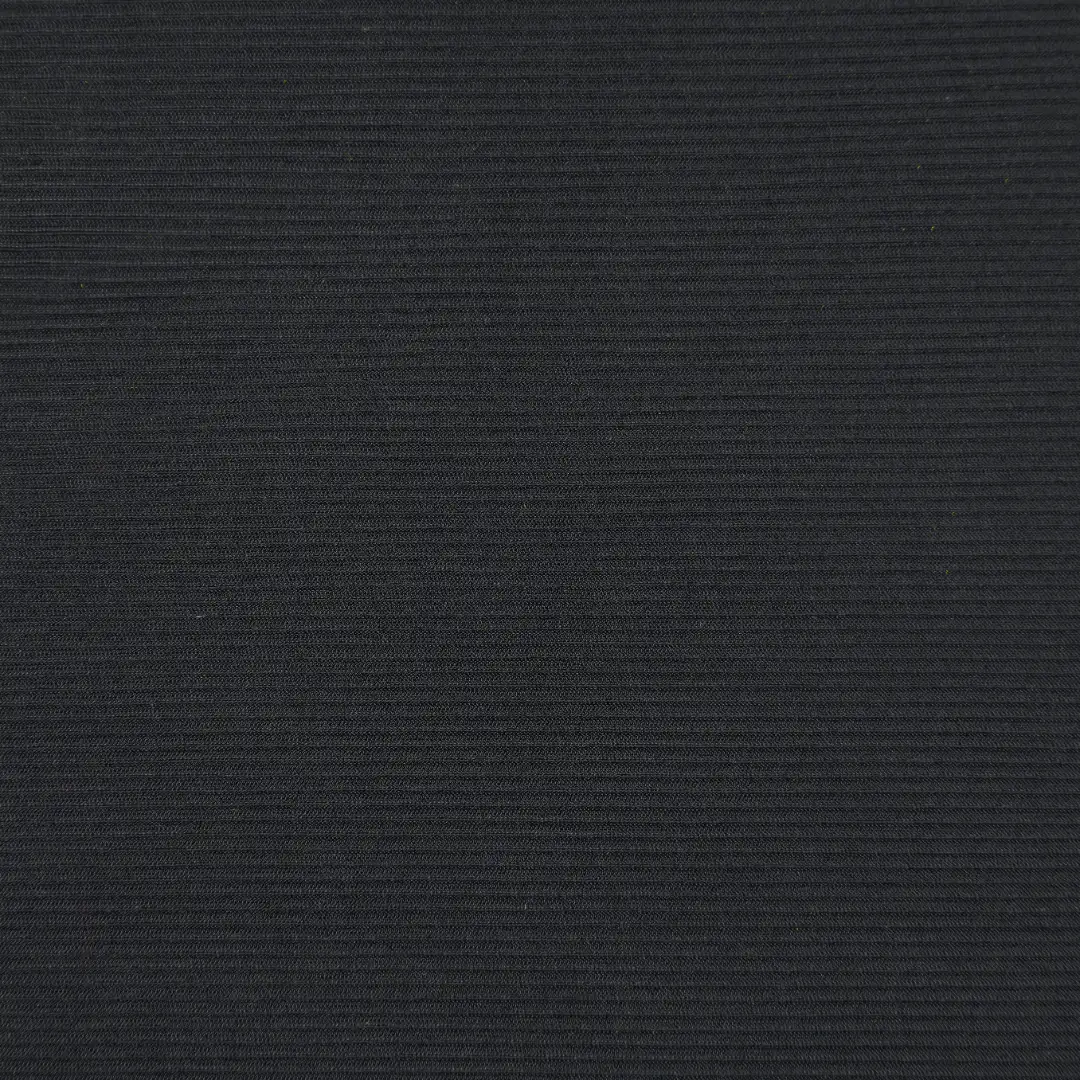 China Fabric for T-Shirt,Polo Shirt Rib Knit Fabric Polyester Spandex black color buy from China wholesaler bulk order at wholesale price free worldwide shipping Alibaba
