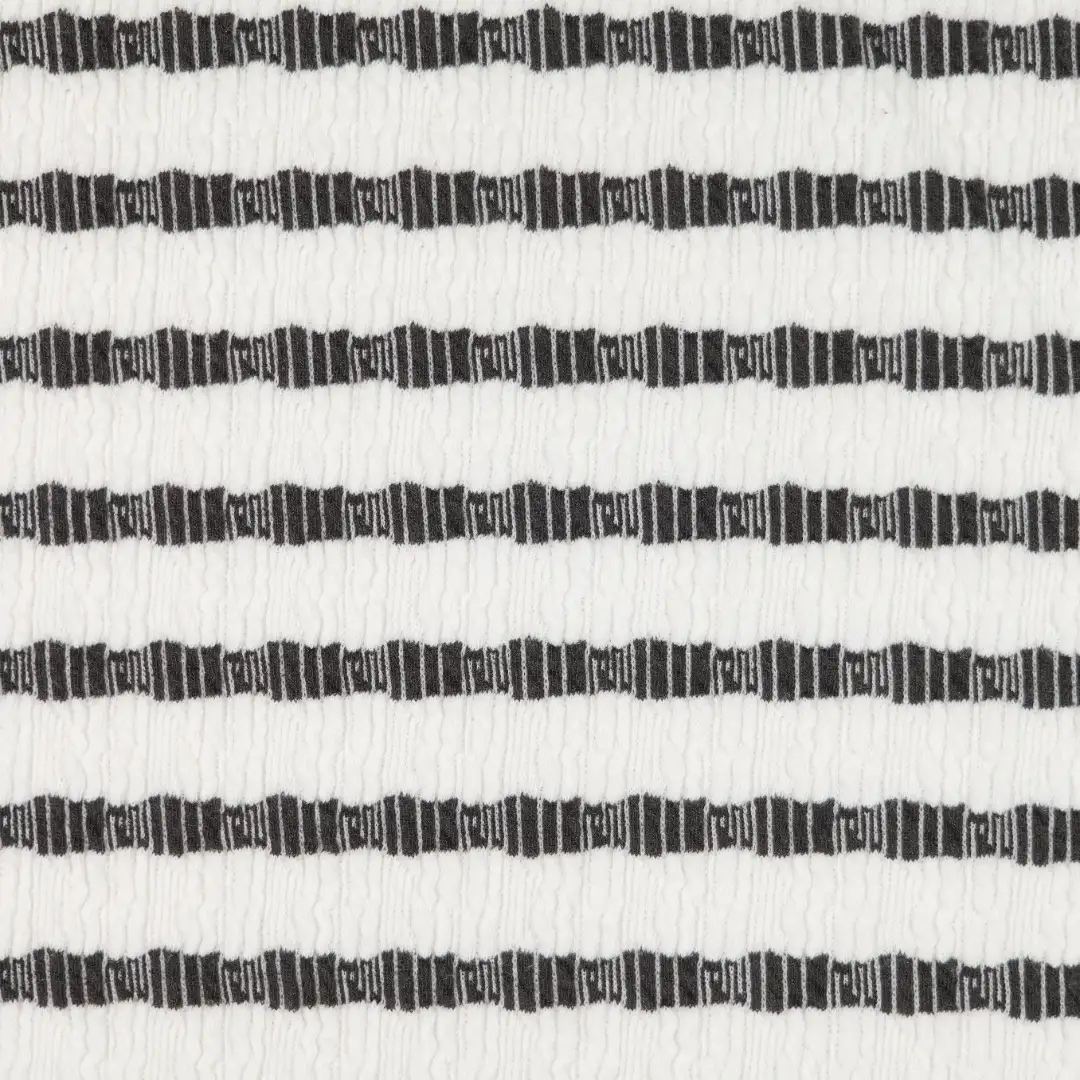 China Fabric for T-Shirt,Polo Shirt,Sleeveless Sundress,Puff Sleeve Ruched Dress Jacquard Knit Fabric Cotton Polyester Spandex white&black color buy from China wholesaler bulk order at wholesale price free worldwide shipping Alibaba