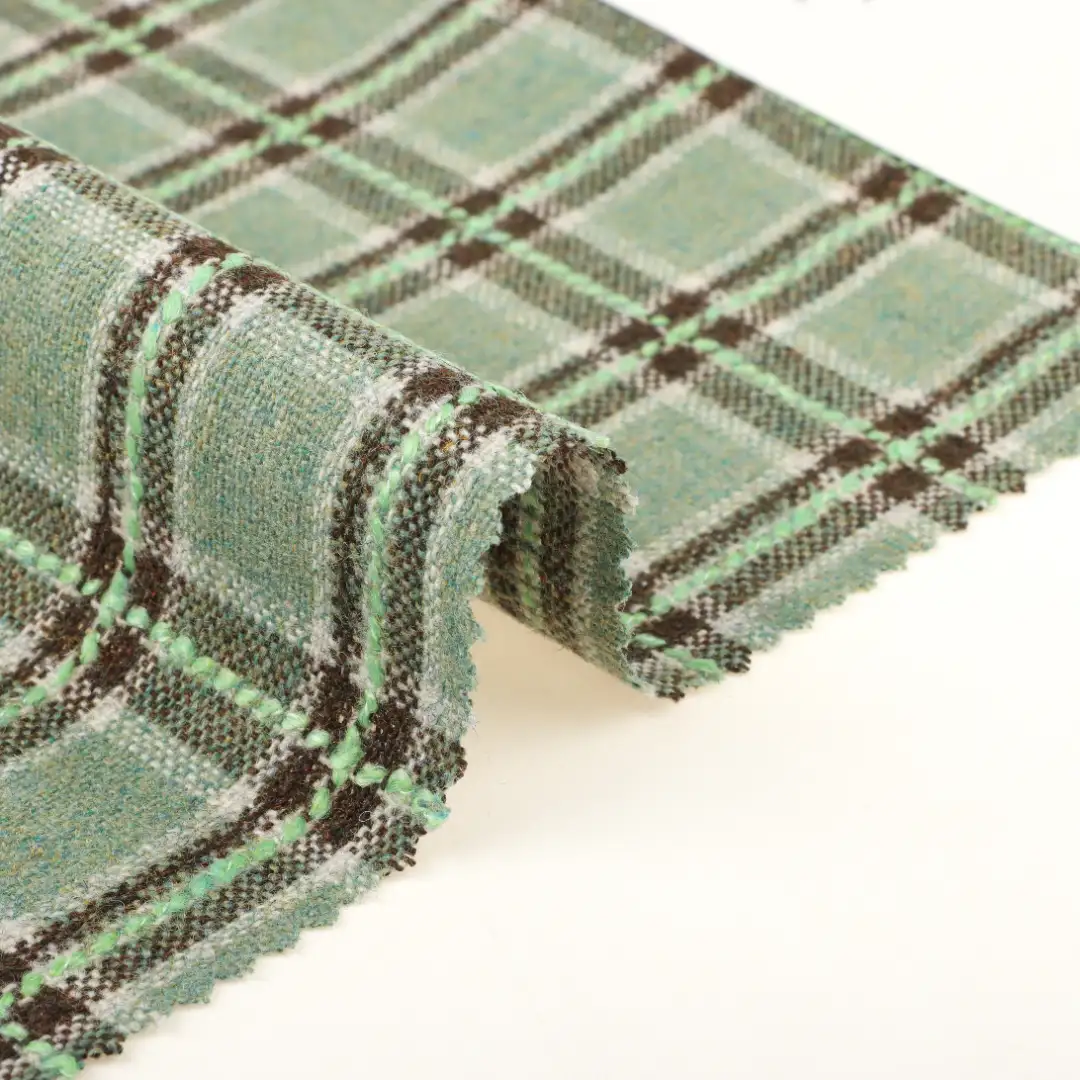 China Fabric for Jackets,Trench Coat,Overcoat,Suit Melton Woolen Polyester Wool Other check color buy from China wholesaler bulk order at wholesale price free worldwide shipping Alibaba