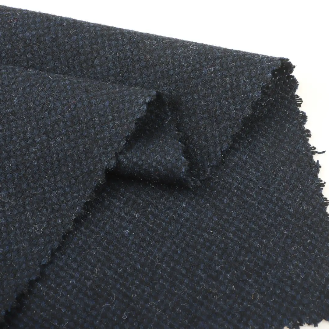 China Fabric for Jackets,Trench Coat,Padded Jacket Woolen Tweed Woolen Other Wool NAVY color buy from China wholesaler bulk order at wholesale price free worldwide shipping Alibaba