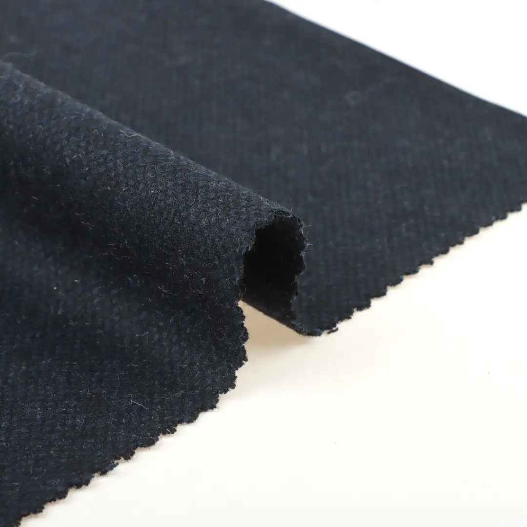 China Fabric for Jackets,Trench Coat,Padded Jacket Woolen Tweed Woolen Other Wool NAVY color buy from China wholesaler bulk order at wholesale price free worldwide shipping Alibaba