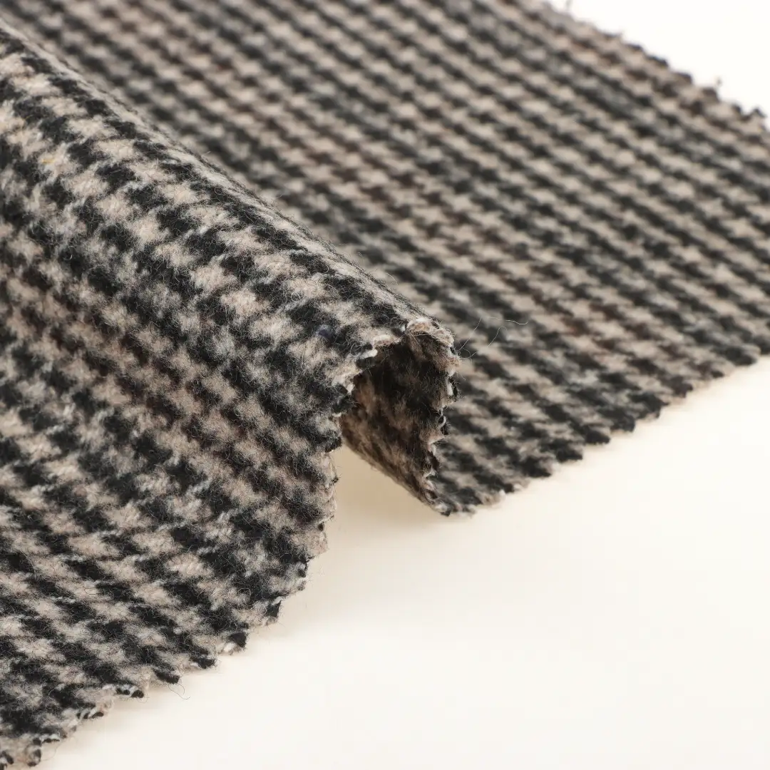 China Fabric for Jackets,Trench Coat,Overcoat Melton Woolen Other Wool check color buy from China wholesaler bulk order at wholesale price free worldwide shipping Alibaba