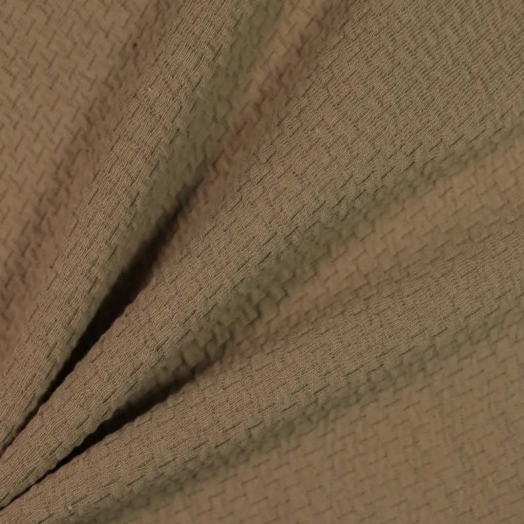 China Fabric for Ladies Vest (Sweater),Womens Crew-Neck Layer Top Jacquard Knit Fabric Cotton Polyester Spandex coffee color buy from China wholesaler bulk order at wholesale price free worldwide shipping Alibaba