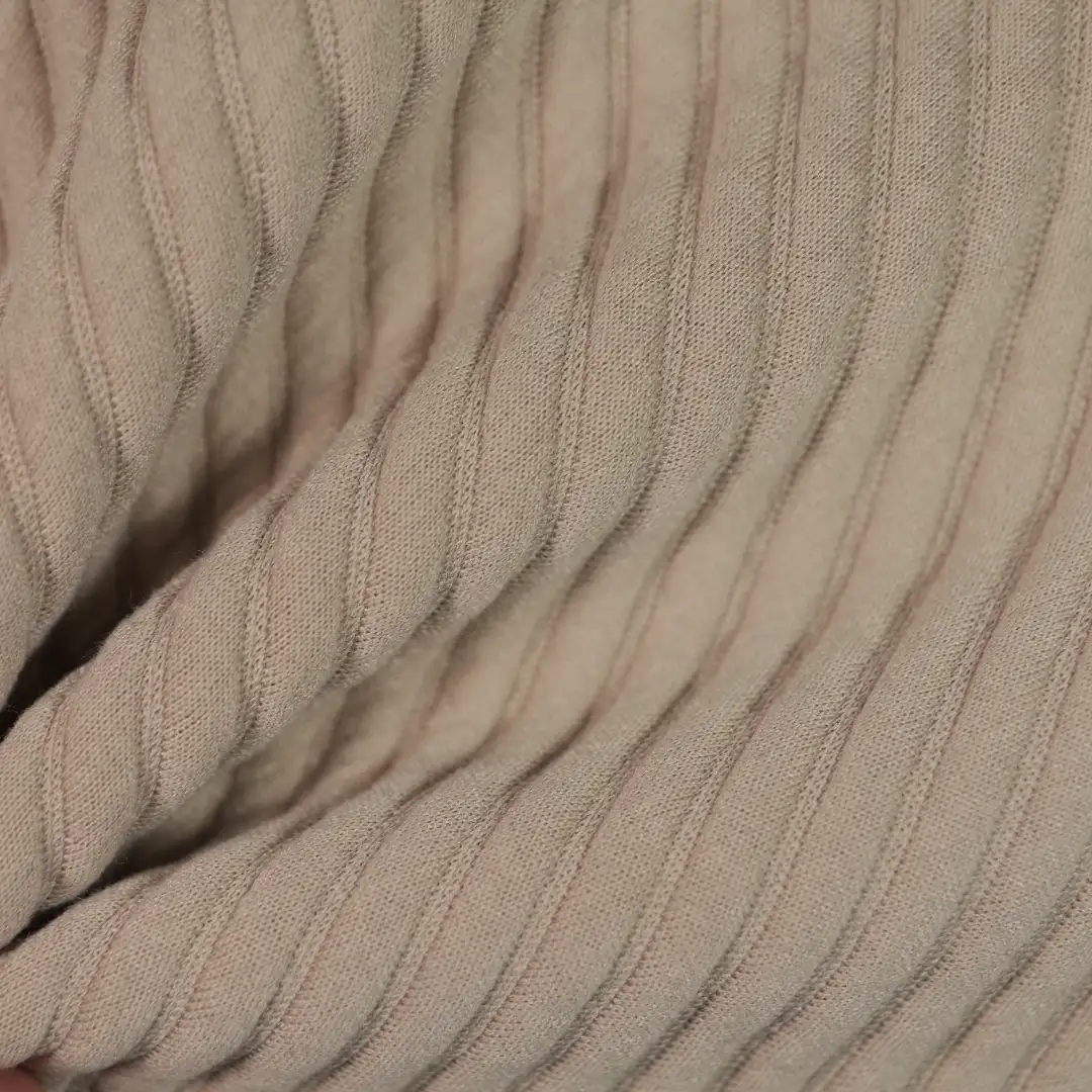 China Fabric for Hoodie,Long Sleeve Base Layer Top Scuba Knit Fabric Polyester Rayon Spandex light coffee color buy from China wholesaler bulk order at wholesale price free worldwide shipping Alibaba