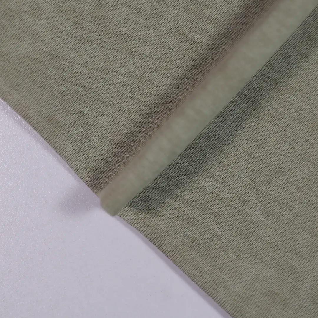 China Fabric for T-Shirt,Skirt Two-way Stretch Knit Fabric Cotton Polyester dark green color buy from China wholesaler bulk order at wholesale price free worldwide shipping Alibaba