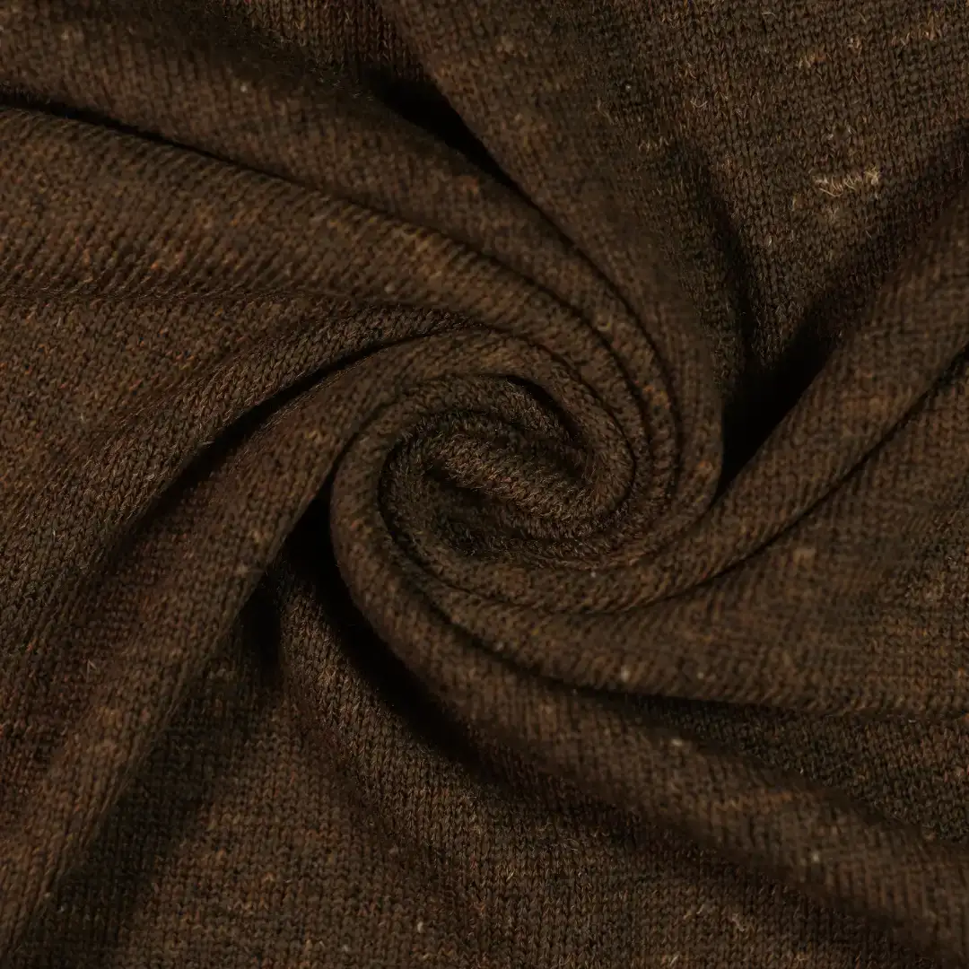 China Fabric for Ladies Vest (Sweater),Open Cardigan (Sweater),Long Sleeve Base Layer Top Hacci Knit Fabric Polyester Linen Spandex coffee color buy from China wholesaler bulk order at wholesale price free worldwide shipping Alibaba