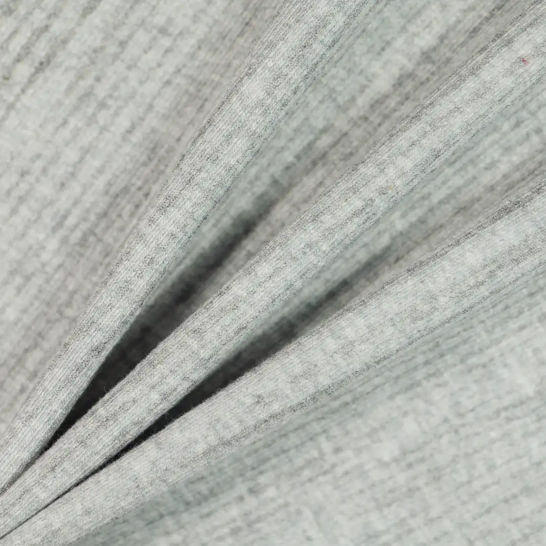 China Fabric for Hoodie,U-Neck Cardigan (Sweater) Single Jersey Knit Fabric Cotton Polyester Spandex grey color buy from China wholesaler bulk order at wholesale price free worldwide shipping Alibaba