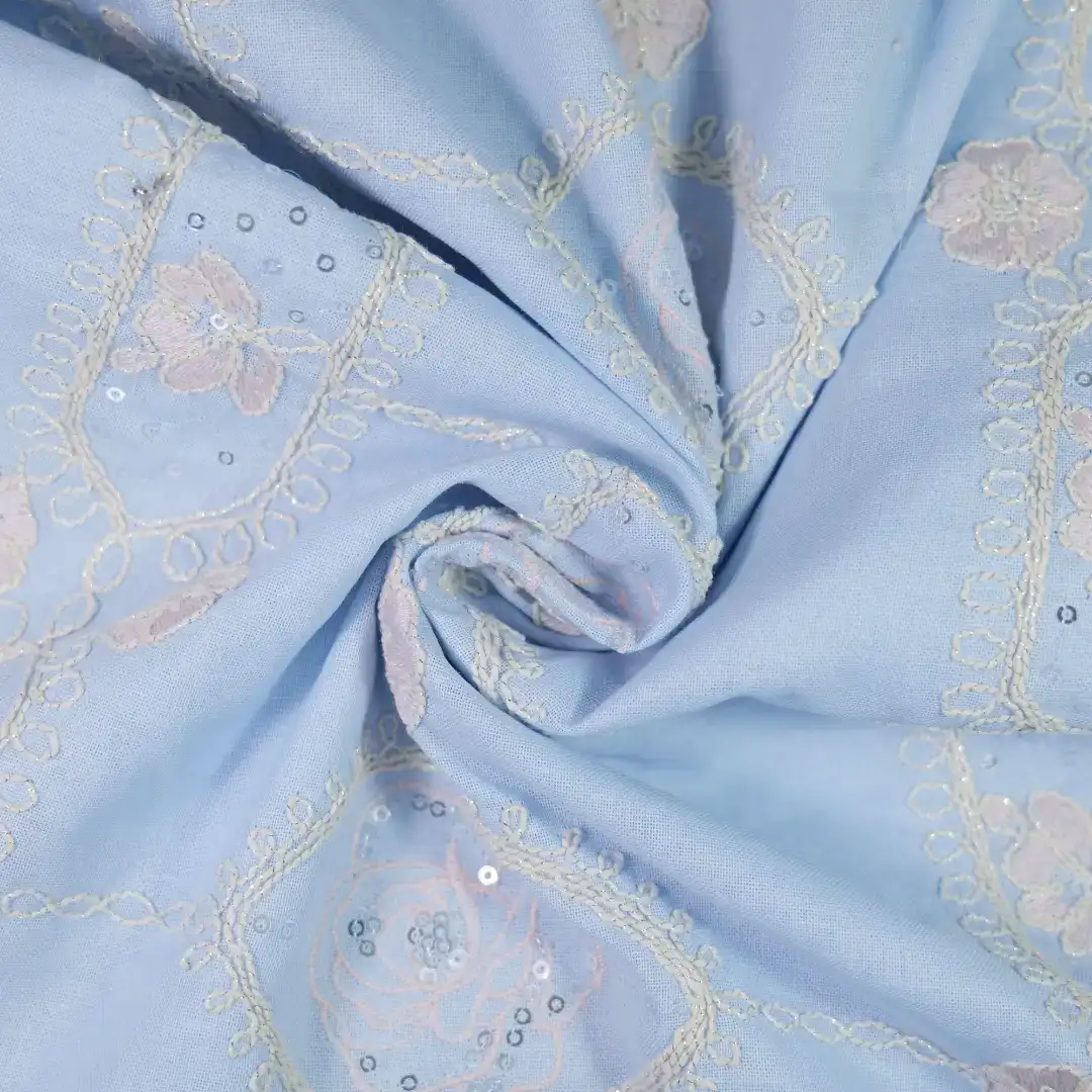 China Fabric for Shirt,Skirt,Casual Long Sleeve Crop Shirt,Cropped V-Neck Shirt Linen/Polyester Plain Natural Woven Fabric Polyester Ramie light blue color buy from China wholesaler bulk order at wholesale price free worldwide shipping Alibaba