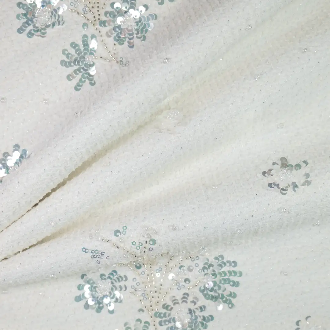 China Fabric for Shirt,Skirt Chanel-Style Fabric Woolen Polyester Cotton Acrylic Spandex White color buy from China wholesaler bulk order at wholesale price free worldwide shipping Alibaba