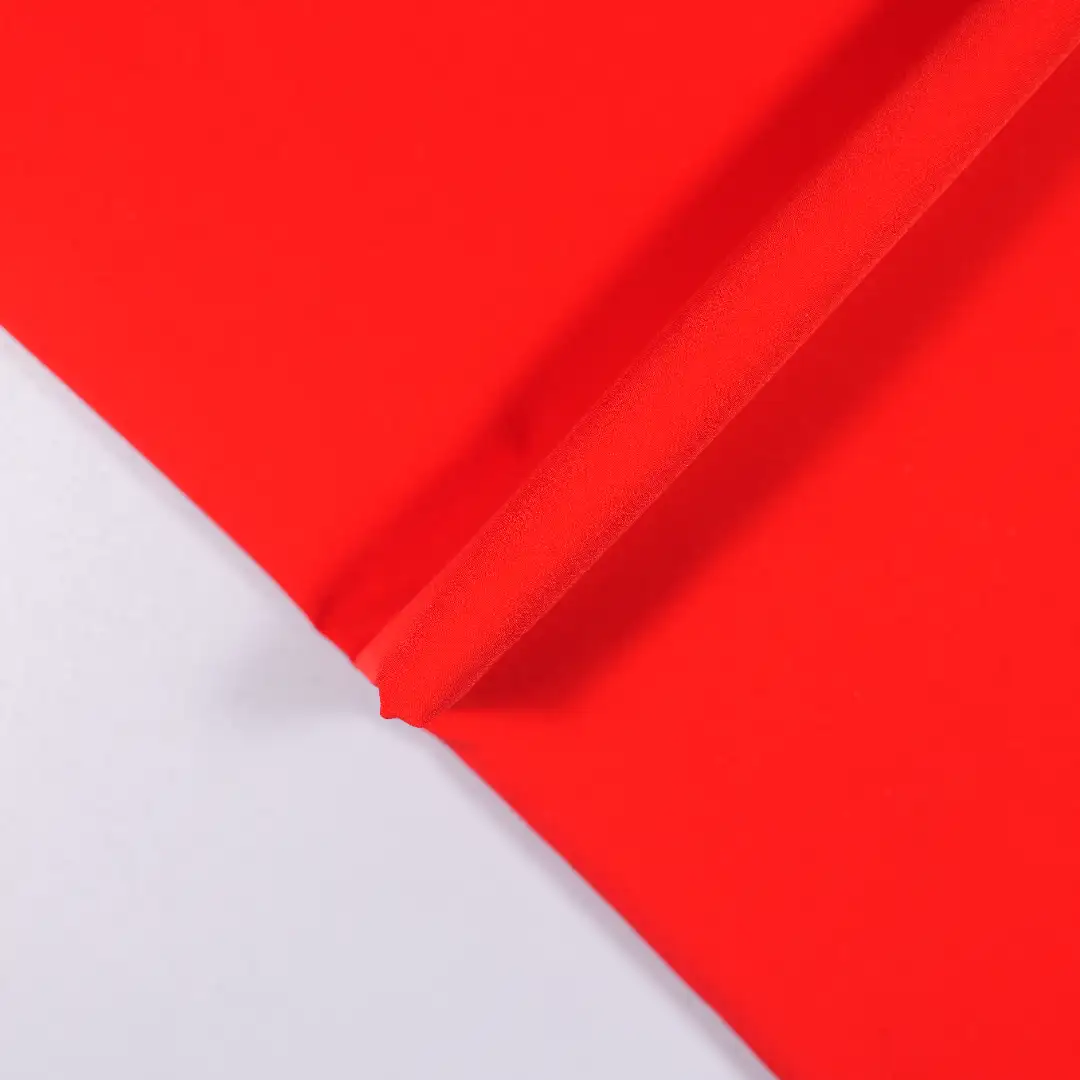 China Fabric for Trench Coat,Down Jacket,Padded Jacket Four-way Stretch (Bi-Stretch) Synthetic Woven Fabric Polyester RED color buy from China wholesaler bulk order at wholesale price free worldwide shipping Alibaba