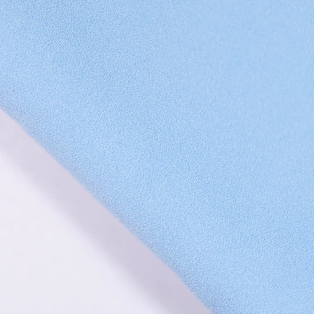 China Fabric for Skirt,Backless Beach Dress,Womens Rolled Cuff T-shirt Poplin Synthetic Woven Fabric Acetate Polyester blue color buy from China wholesaler bulk order at wholesale price free worldwide shipping Alibaba