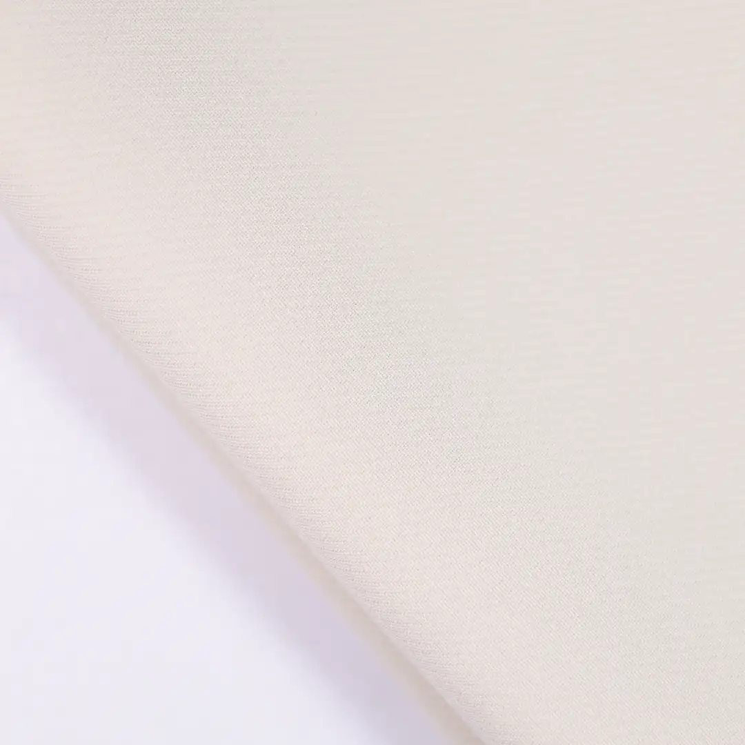 China Fabric for Shirt,Pants,Skirt,Suit Twill Woven Blended Fabric Polyester Spandex ivory color buy from China wholesaler bulk order at wholesale price free worldwide shipping Alibaba