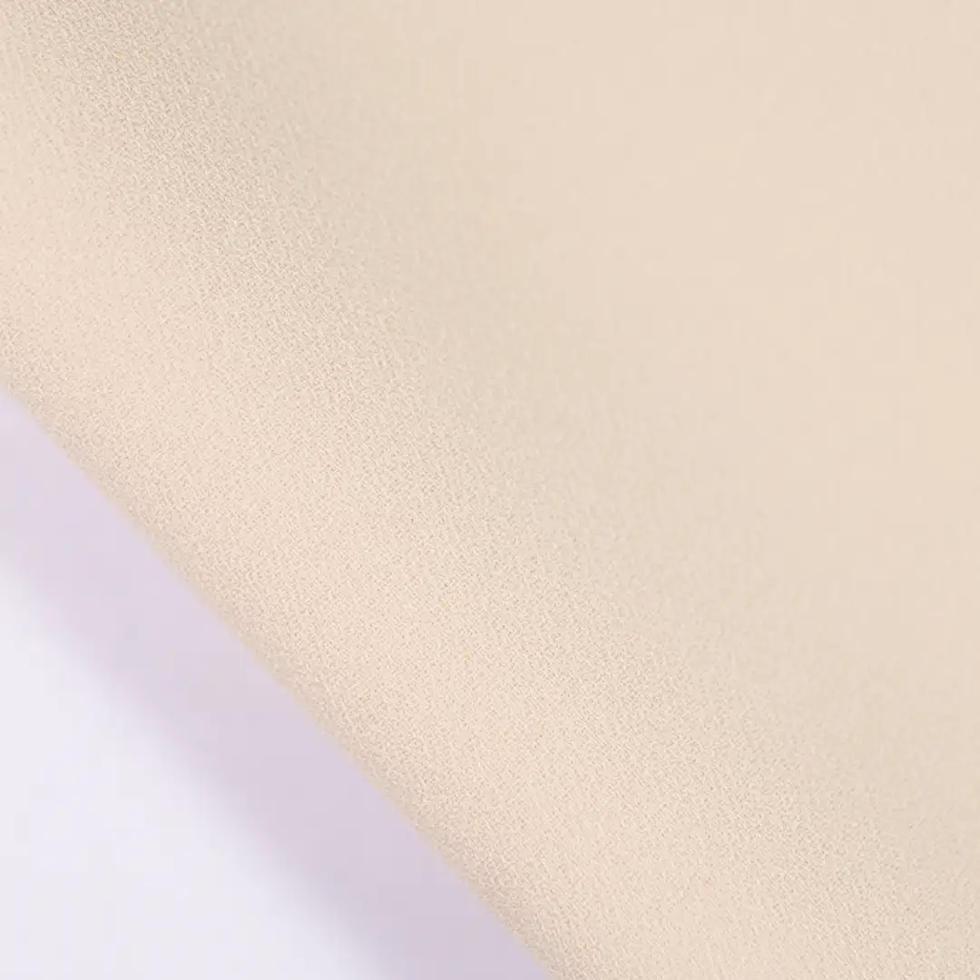 China Fabric for Shirt,Pants,Crop Top,Skirt Chiffon Synthetic Woven Fabric Polyester beige color buy from China wholesaler bulk order at wholesale price free worldwide shipping Alibaba