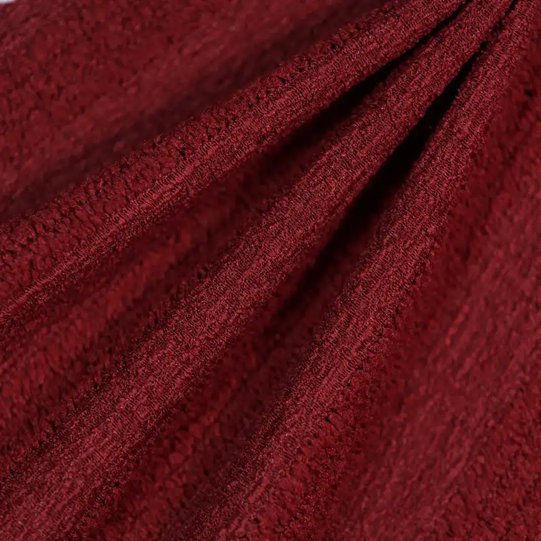China Fabric for T-Shirt,Skirt,Backless Beach Dress,Tank Midi Dress Crepe Knit Fabric Polyester Spandex dark red color buy from China wholesaler bulk order at wholesale price free worldwide shipping Alibaba