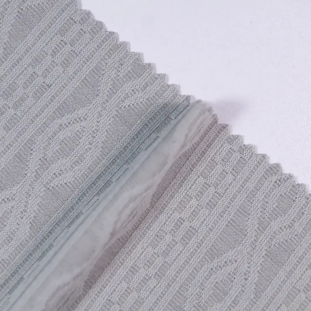 China Fabric for T-Shirt,Skirt,Long Sleeve Base Layer Top Jacquard Knit Fabric Polyester Spandex grey color buy from China wholesaler bulk order at wholesale price free worldwide shipping Alibaba