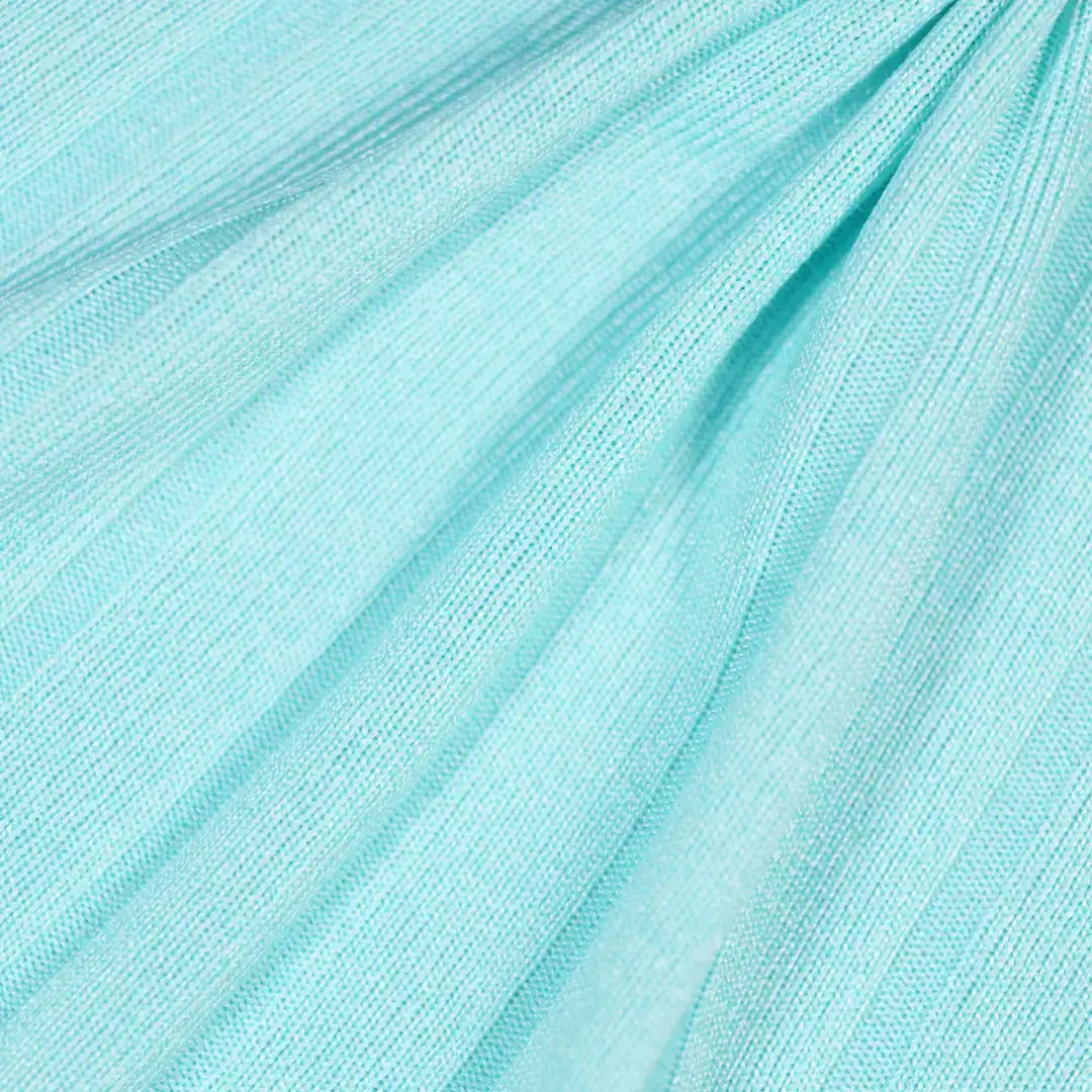 China Fabric for T-Shirt,Over Shirt,Backless Beach Dress Rib Knit Fabric Polyester Spandex cyan color buy from China wholesaler bulk order at wholesale price free worldwide shipping Alibaba