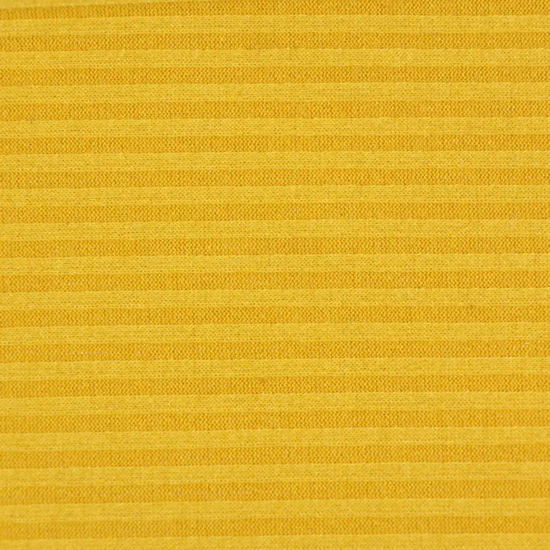 China Fabric for T-Shirt,Backless Beach Dress,Long Sleeve Base Layer Top Rib Knit Fabric Polyester Spandex yellow color buy from China wholesaler bulk order at wholesale price free worldwide shipping Alibaba