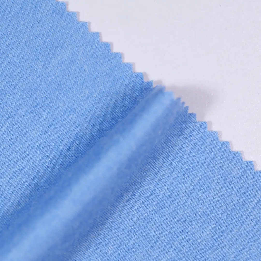 China Fabric for T-Shirt,Backless Beach Dress,Long Sleeve Base Layer Top Two-way Stretch Knit Fabric Spandex Rayon dark blue color buy from China wholesaler bulk order at wholesale price free worldwide shipping Alibaba