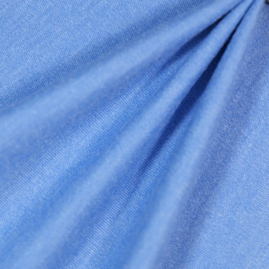 China Fabric for T-Shirt,Backless Beach Dress,Long Sleeve Base Layer Top Two-way Stretch Knit Fabric Spandex Rayon dark blue color buy from China wholesaler bulk order at wholesale price free worldwide shipping Alibaba