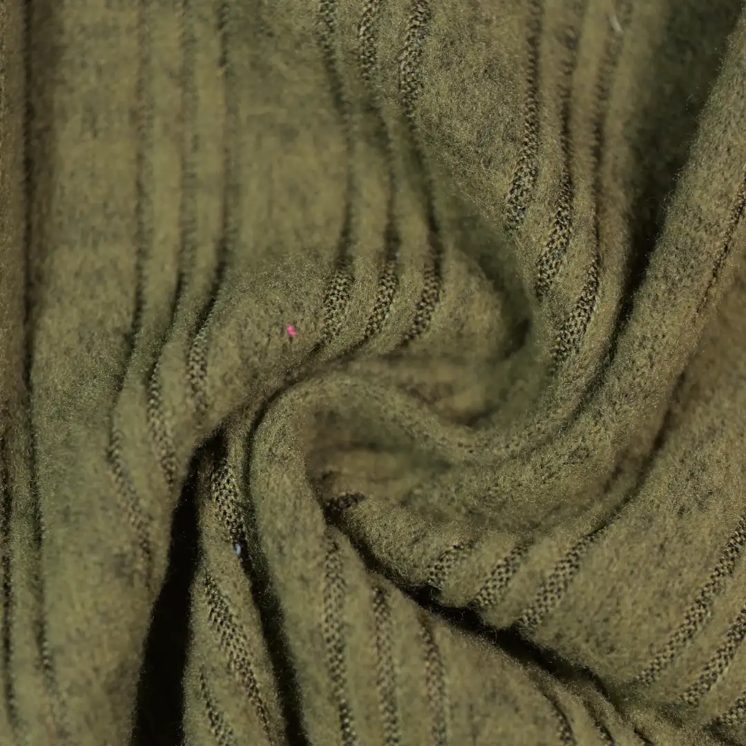 China Fabric for Skirt,Long Sleeve Base Layer Top,Womens High Neck Tight Layer Top Fleece Knit Fabric Polyester Spandex dark green color buy from China wholesaler bulk order at wholesale price free worldwide shipping Alibaba