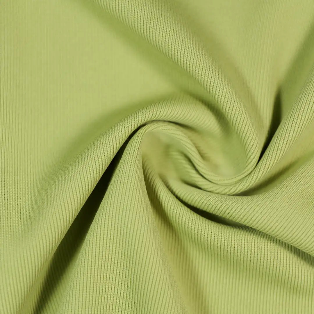 China Fabric for T-Shirt,Skirt,Long Sleeve Base Layer Top Rib Knit Fabric Polyester Nylon green color buy from China wholesaler bulk order at wholesale price free worldwide shipping Alibaba