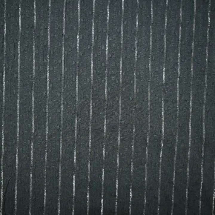 India Fabric for Shirt Cotton Plain Natural Woven Fabric CTN SF LUREX BLACK color buy from India wholesaler bulk order at wholesale price free worldwide shipping Alibaba