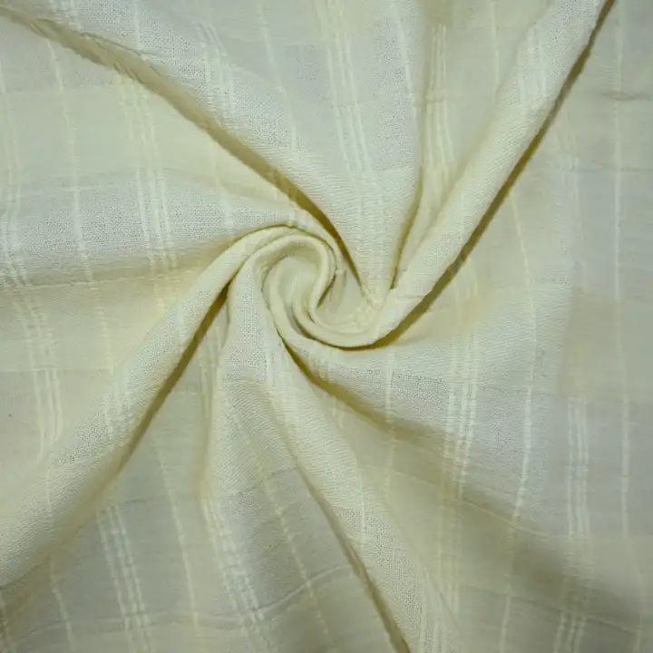 India Fabric for Shirt Cotton Plain Natural Woven Fabric COTTON YELLOW color buy from India wholesaler bulk order at wholesale price free worldwide shipping Alibaba