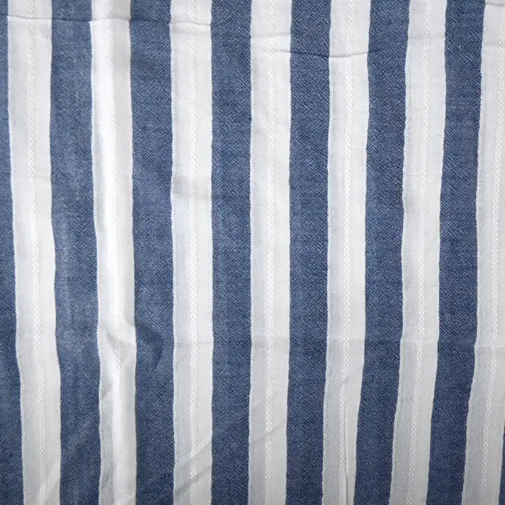 India Fabric for Shirt Cotton Plain Natural Woven Fabric MODAL VISCOSE BLUE / WHITE color buy from India wholesaler bulk order at wholesale price free worldwide shipping Alibaba