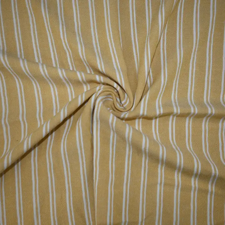 India Fabric for Shirt Cotton Plain Natural Woven Fabric VISCOSE YELLOW / WHITE color buy from India wholesaler bulk order at wholesale price free worldwide shipping Alibaba