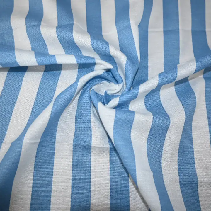 India Fabric for Shirt Cotton Plain Natural Woven Fabric COTTON FLEX BLUE / WHITE color buy from India wholesaler bulk order at wholesale price free worldwide shipping Alibaba